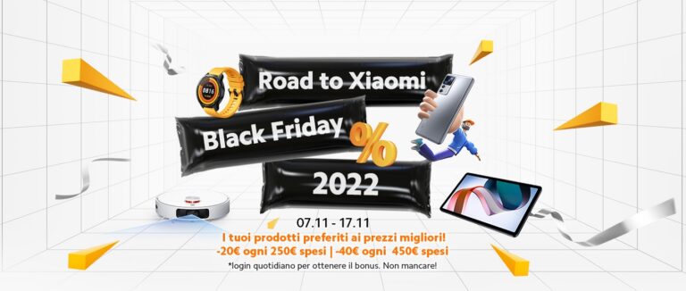 Road To Black Friday 2022, scopri le offerte strepitose di Xiami