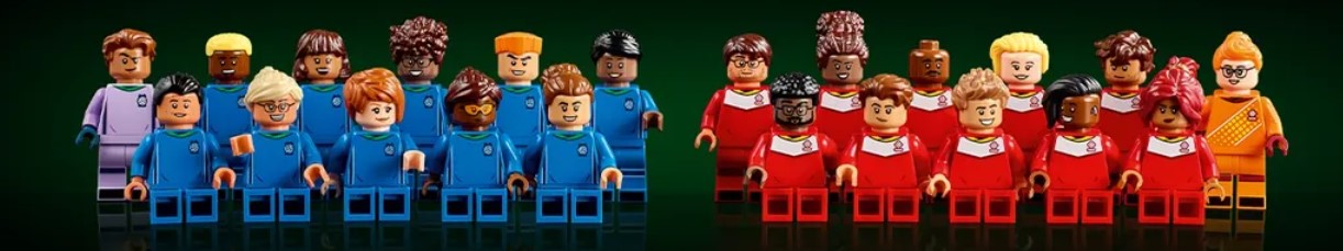 Composizione squadra biliardino LEGO