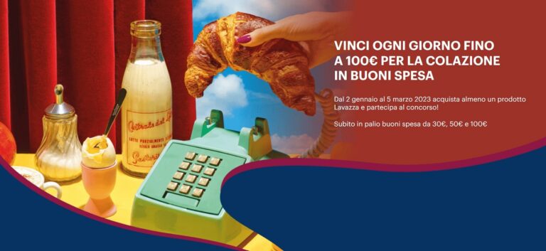 Concorso Lavazza Vinci buoni spesa 2023