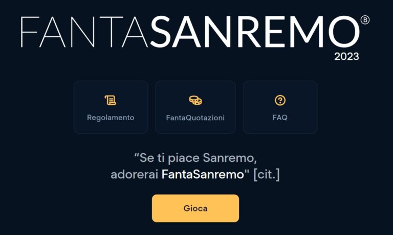 Concorso TicketOne: gioca a FantaSanremo e prova a vincere 250€ di voucher