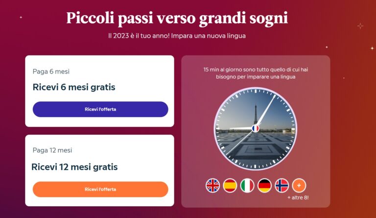 Babbel “Piccoli passi verso grandi sogni”: scopri come raddoppiare il tuo abbonamento