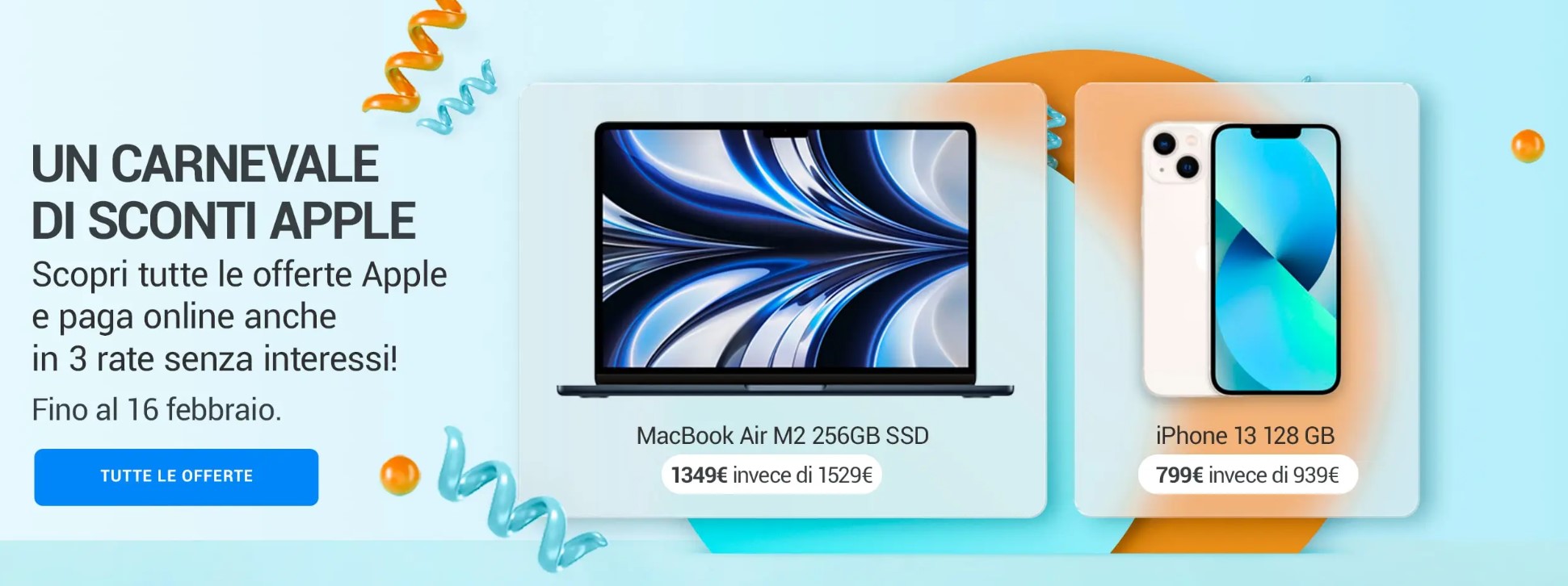 Carnevale di sconti Apple