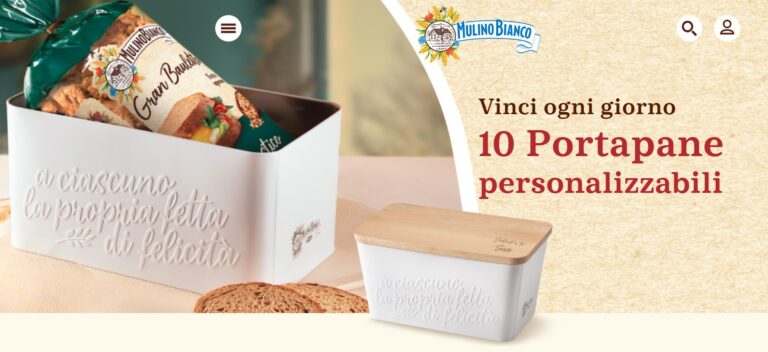Concorso Mulino Bianco - vinci portapane personalizzabile