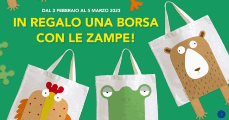 Con Mondadori Ragazzi acquista 2 libri e avrai in regalo una splendida shopper con le zampette
