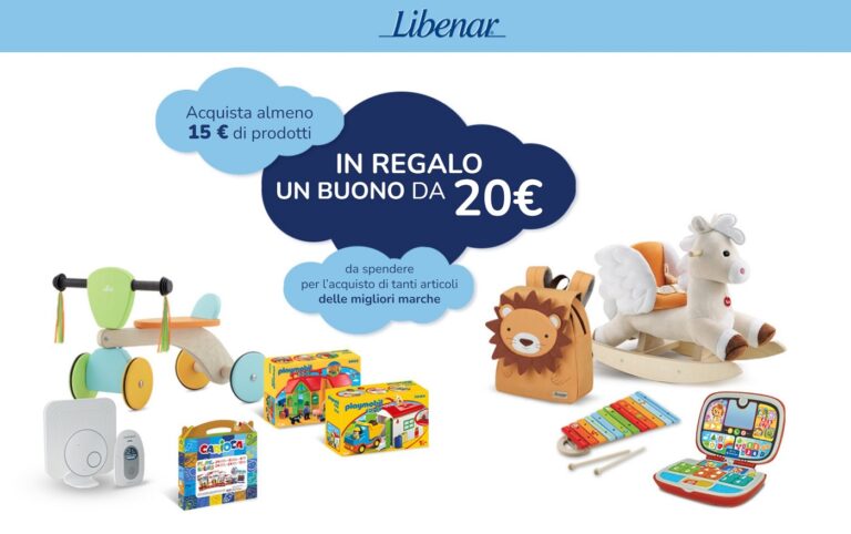 Con la promo “Libenar ti premia” ricevi un buono sconto da 20€