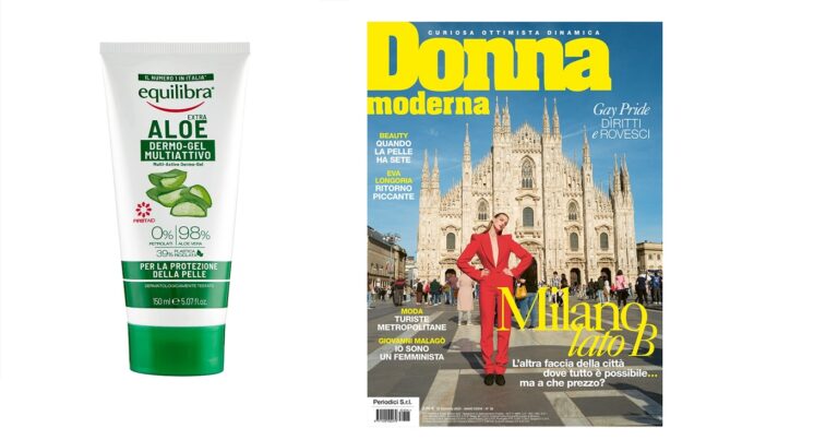 Donna Moderna ti regala il gel doposole Equilibra con Aloe