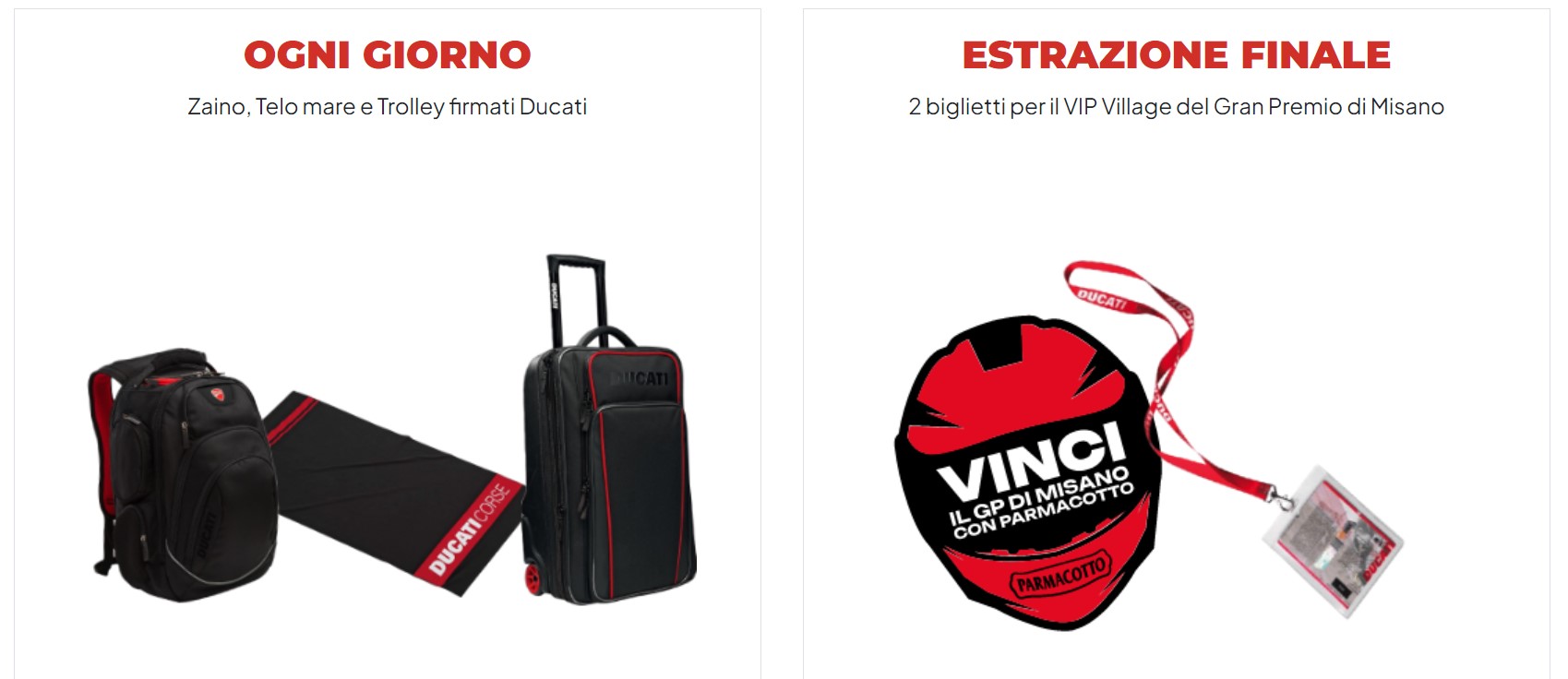 Premi in palio concorso Parmacotto