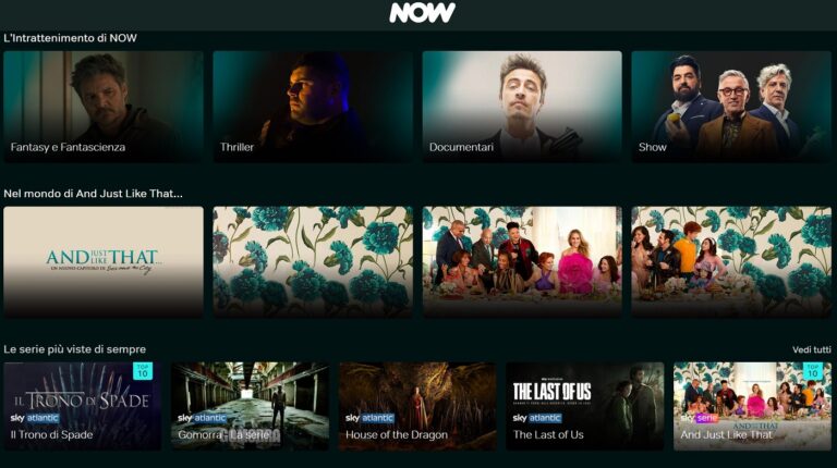 NOW TV modifica listini 2023