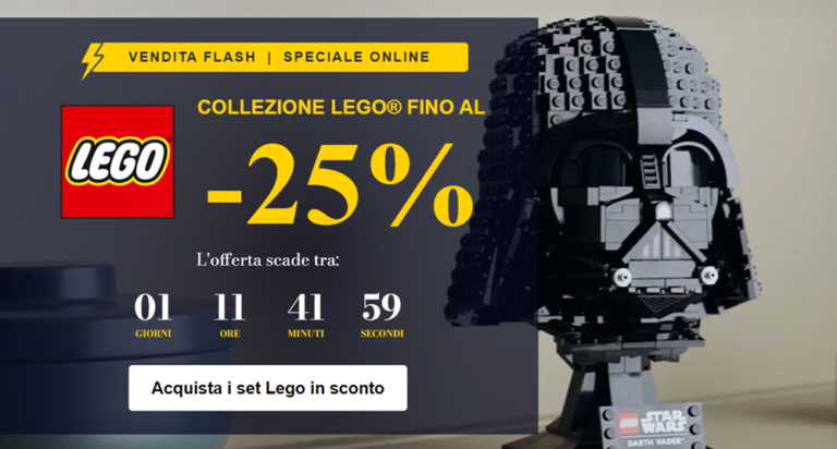 LEGO Kasanova: sconto fino al -25% su articoli LEGO in vendita Flash