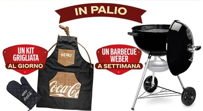 Premi in palio concorso "vinci con coca-cola-e Heinz"