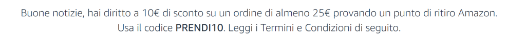 Idoneità sconto amazon