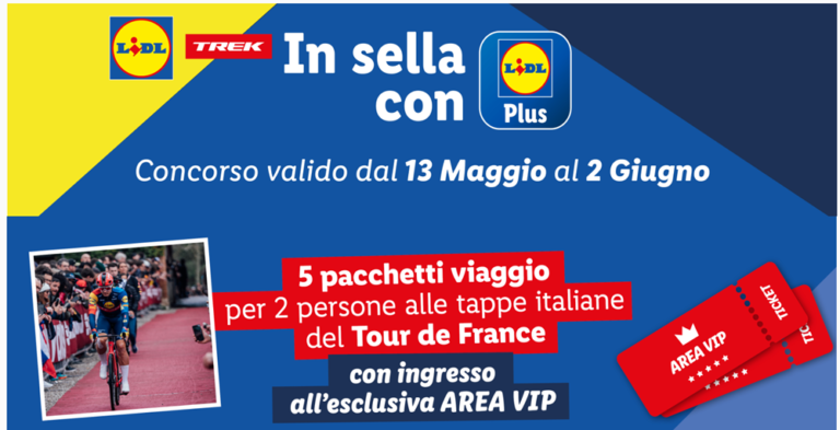 Concorso Lidl "in sella con lidl": come funziona e premi