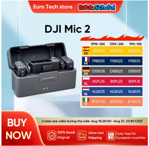 DJI Mic 2: Trasforma ogni voce in un audio professionale