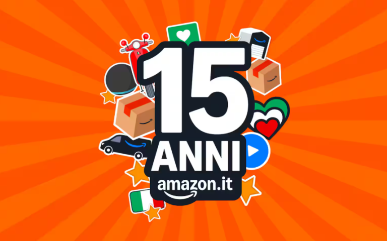 Amazon compie 15 anni in Italia, tre giorni di offerte da non perdere