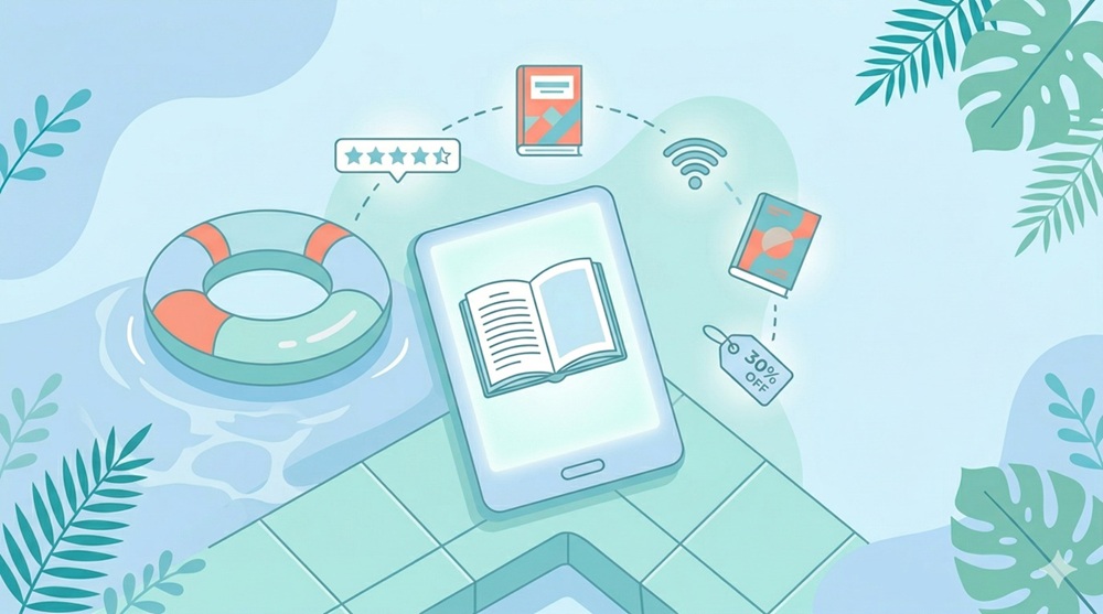 I migliori e-Reader da portare sotto l’ombrellone in spiaggia o in piscina, a prova di spruzzo