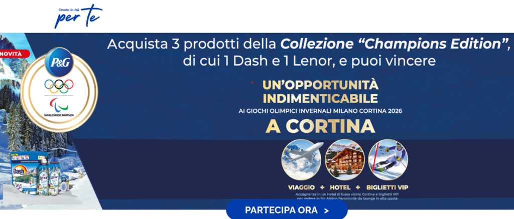 Concorso Champions Edition P&G – Partecipa dal 01/09 al 31/12/2025