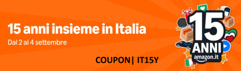 Amazon Italia compie 15 anni: guida ai migliori prodotti per usare il codice sconto IT15Y