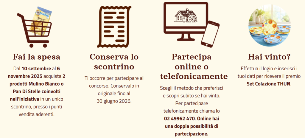 Concorso Mulino Bianco Thun come partecipare