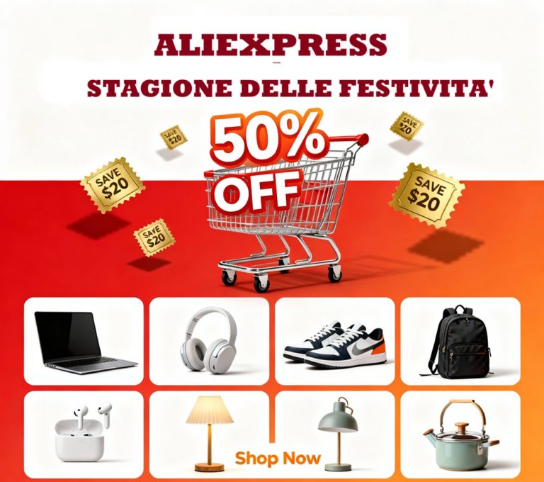 AliExpress stagione delle Festività 2025: sconti e coupon che si sommano per offerte imperdibili
