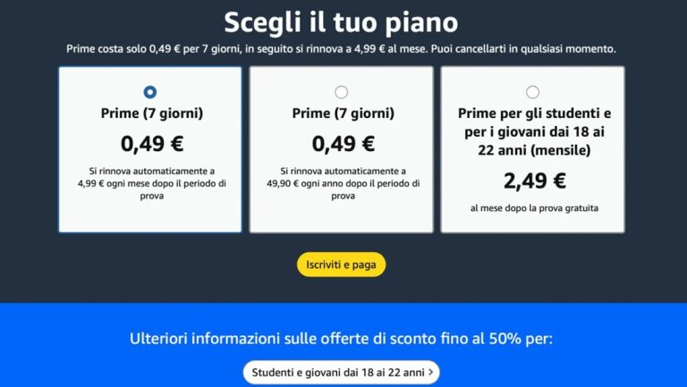 Amazon Prime dice addio al mese gratis: ora la prova è solo 7 giorni… a pagamento!