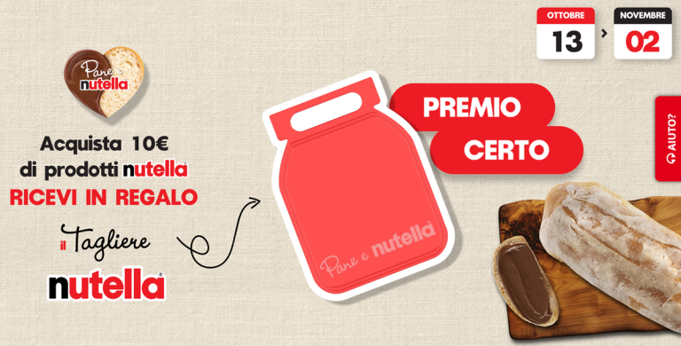 Tagliere Nutella 2025: premio certo con la nuova promozione Ferrero