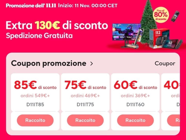 Arriva l’evento dell’anno su AliExpress, Single’s Day dalla mezzanotte dell’11 novembre 2025