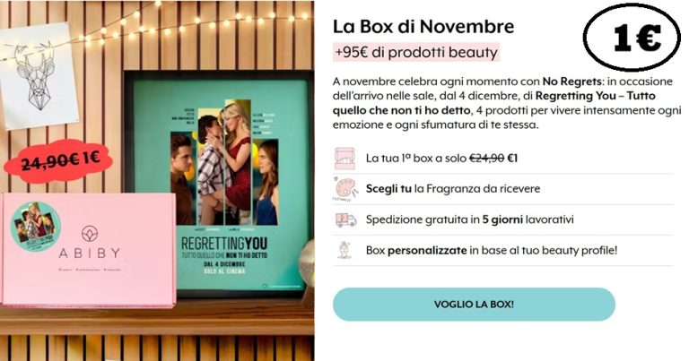 Abiby Black Friday: la tua Beauty Box di Novembre a soli 1€ con Duo Freshly Cosmetics in omaggio!