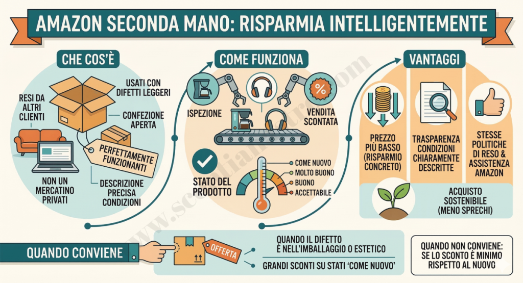 Amazon seconda mano: cosa è e come funziona, vantaggi e se conviene
