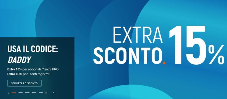 Cisalfa Festa del Papà: extra 10% uomo con codice DADDY