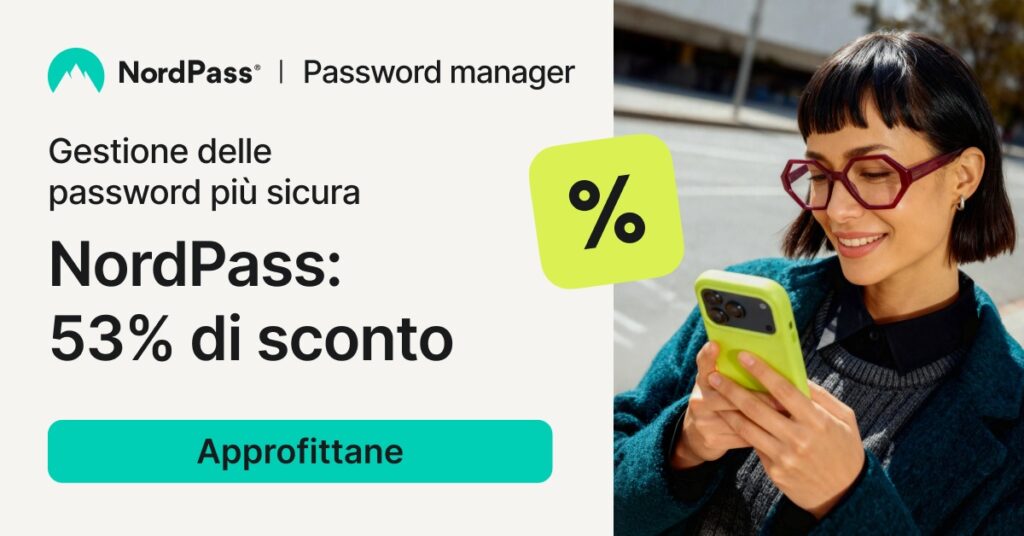 Offerta NordPass aprile 2026