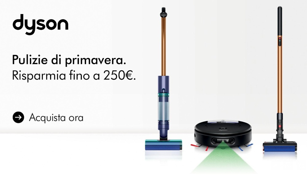Pulizie di Primavera Dyson: offerte fino a 250€ di sconto solo fino al 13 aprile