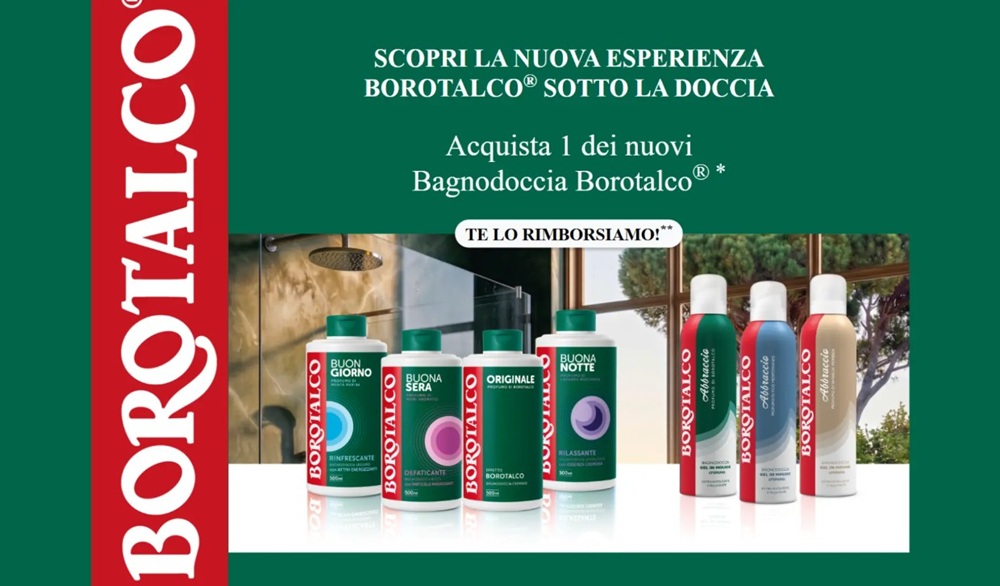 Borotalco Ti Rimborsa il Bagnodoccia