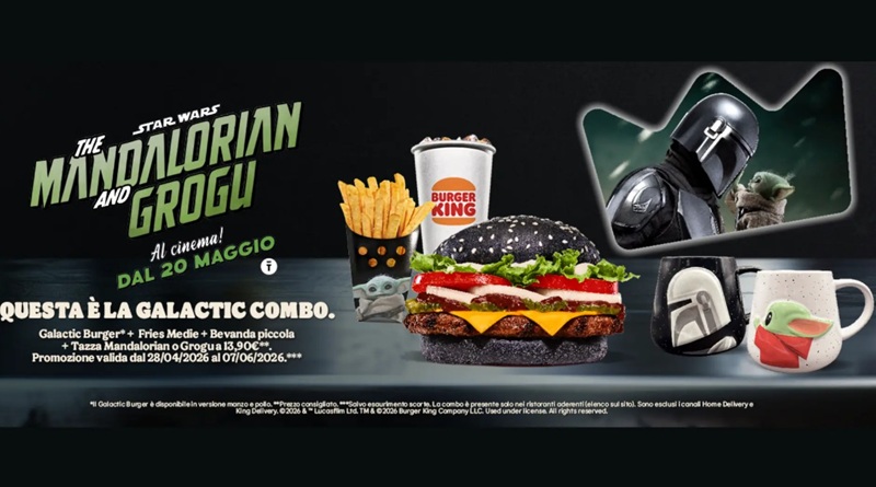 Burger King Tazze Star Wars: omaggio The Mandalorian e Grogu