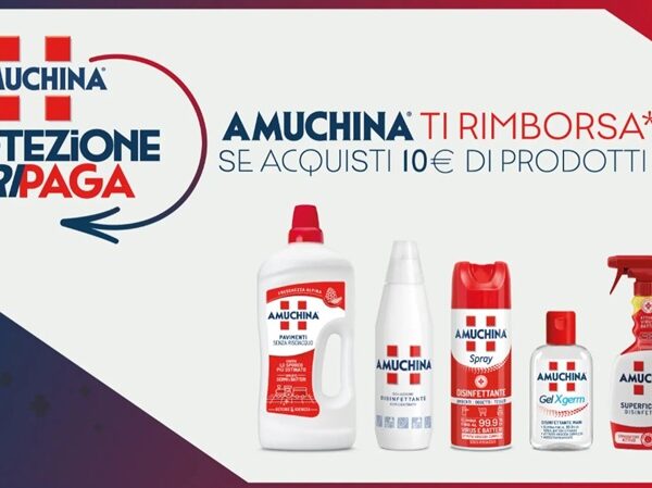 Cashback Amuchina: ricevi 5€ di rimborso sulla tua spesa