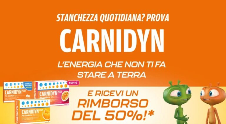 Cashback Carnidyn 2026: ottieni il 50% di rimborso