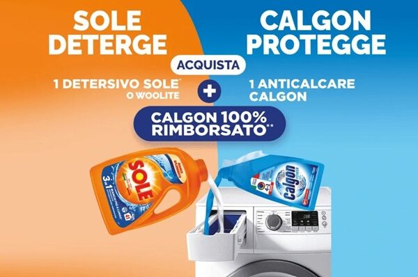 Cashback “Festa del bucato Primavera”: ottieni il rimborso di 1 anticalcare Calgon