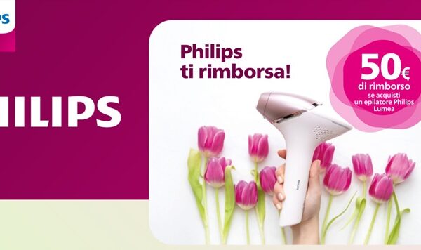 Cashback Philips Lumea: 50€ di rimborso sugli epilatori a luce pulsata