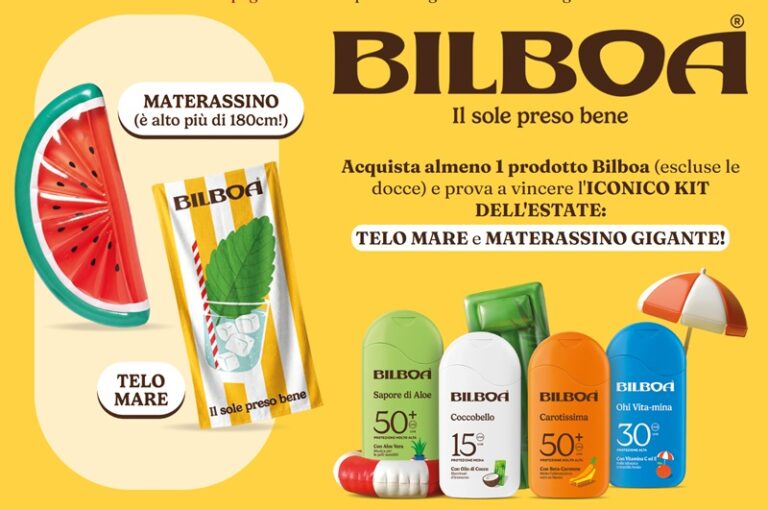 Concorso Bilboa 2026: vinci kit spiaggia con materassino e telo mare