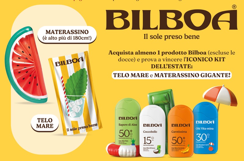 Concorso Bilboa: in palio kit dell’estate con materassino e telo mare