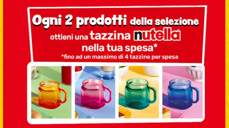 Premio Certo Nutella Esselunga: tazzina Nutella da collezione gratis