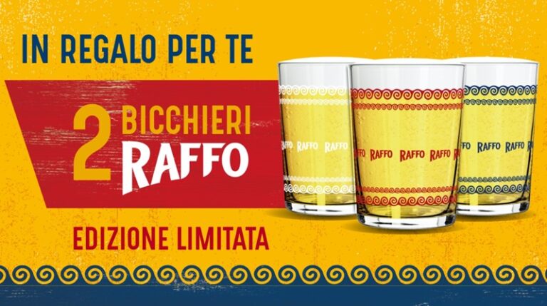 Premio certo Raffo 2026: 2 bicchieri in regalo con 6€ di birra