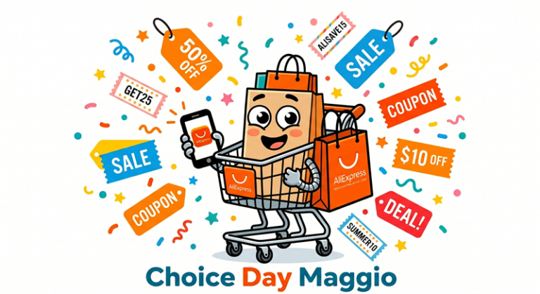 Coupon AliExpress maggio 2026: fino a 60€ di sconto, tutti i codici