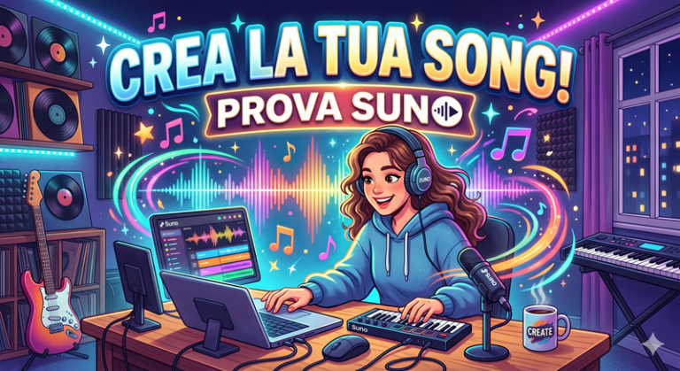 Prova Suno AI: crea musica gratis con l’intelligenza artificiale