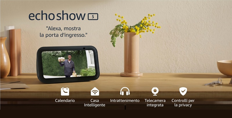 Echo Show 5 domotica casa intelligente
