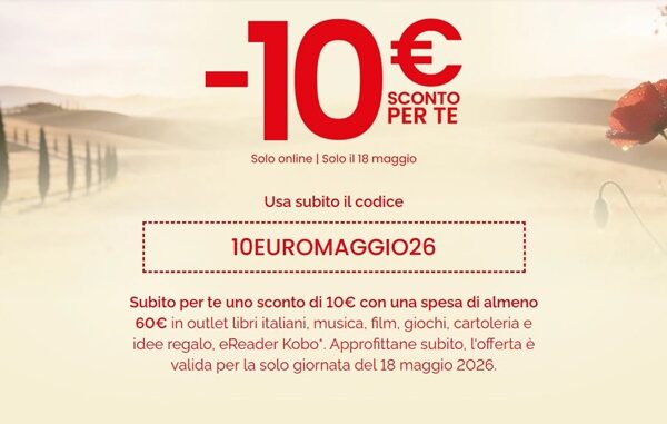Feltrinelli offerta flash maggio 2026