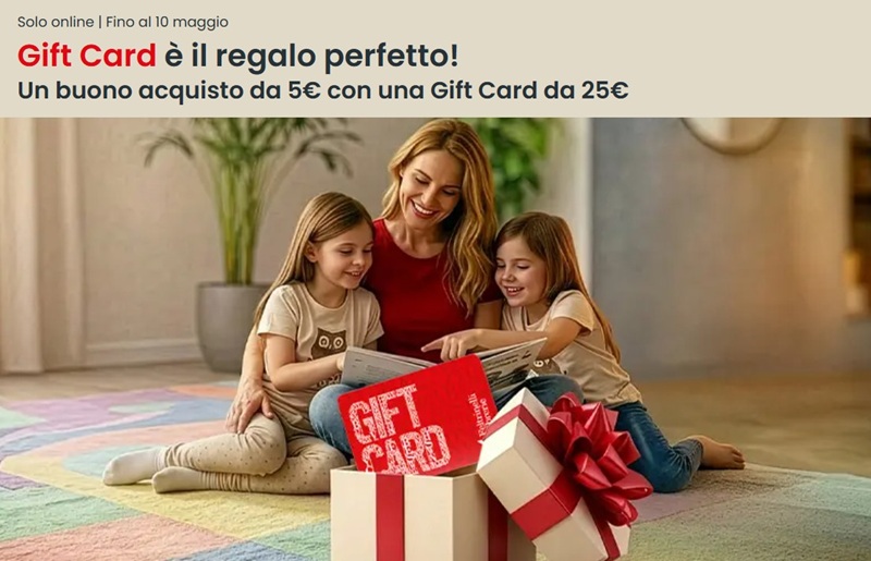 Festa della mamma Gift Card in regalo Feltrinelli