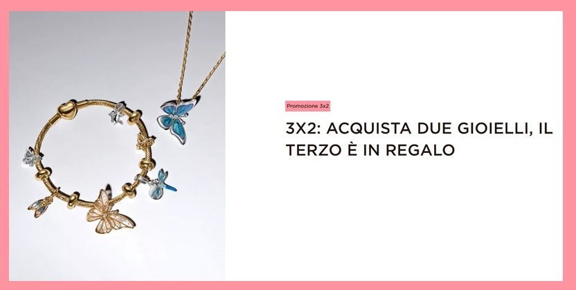 Pandora 3x2 un gioiello in regalo