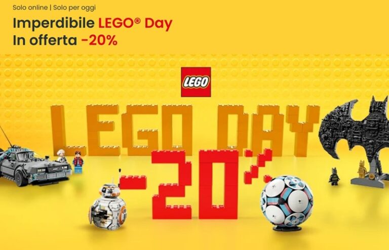 LEGO Day laFeltrinelli: -20% su una selezione di set LEGO oggi 5 maggio 2026