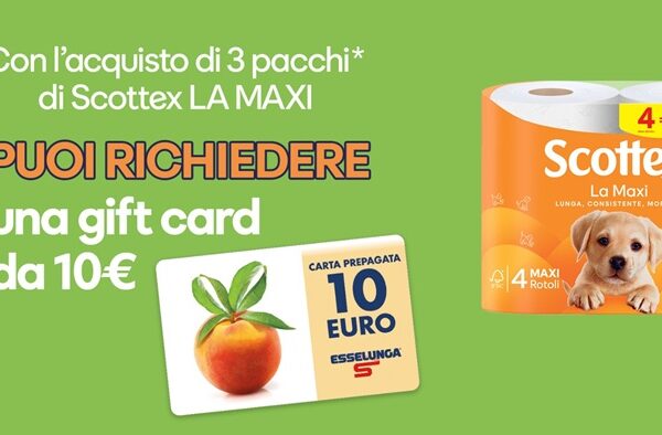 Scottex La Maxi P4 promozione Esselunga 2026