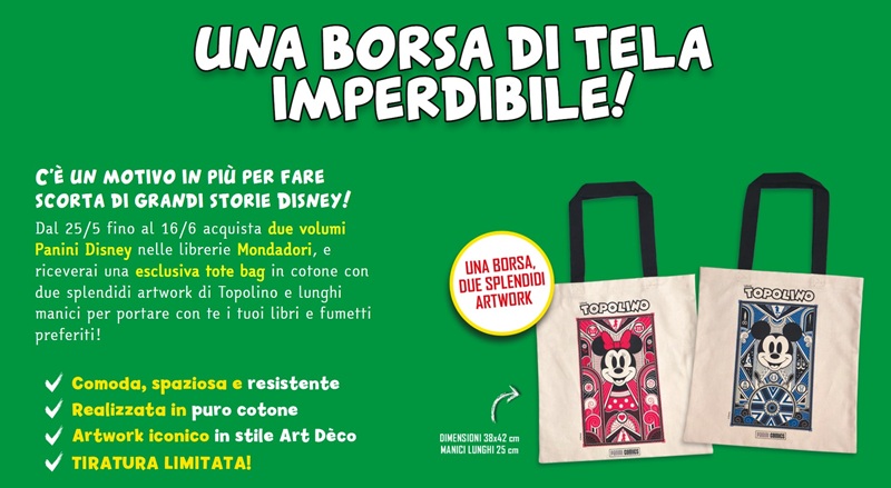 borsa Topolino gratis libreria Mondadori